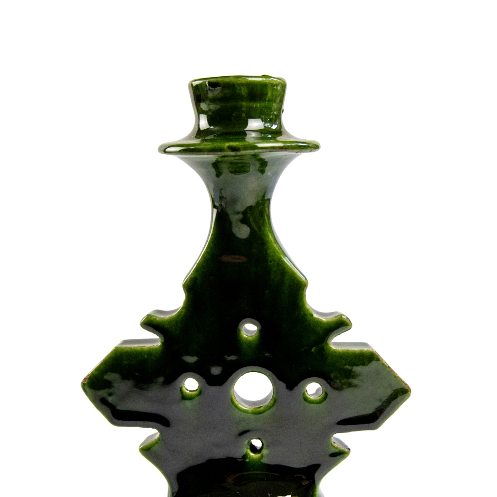 Tamegroute Shaded Green Candlestick Holder