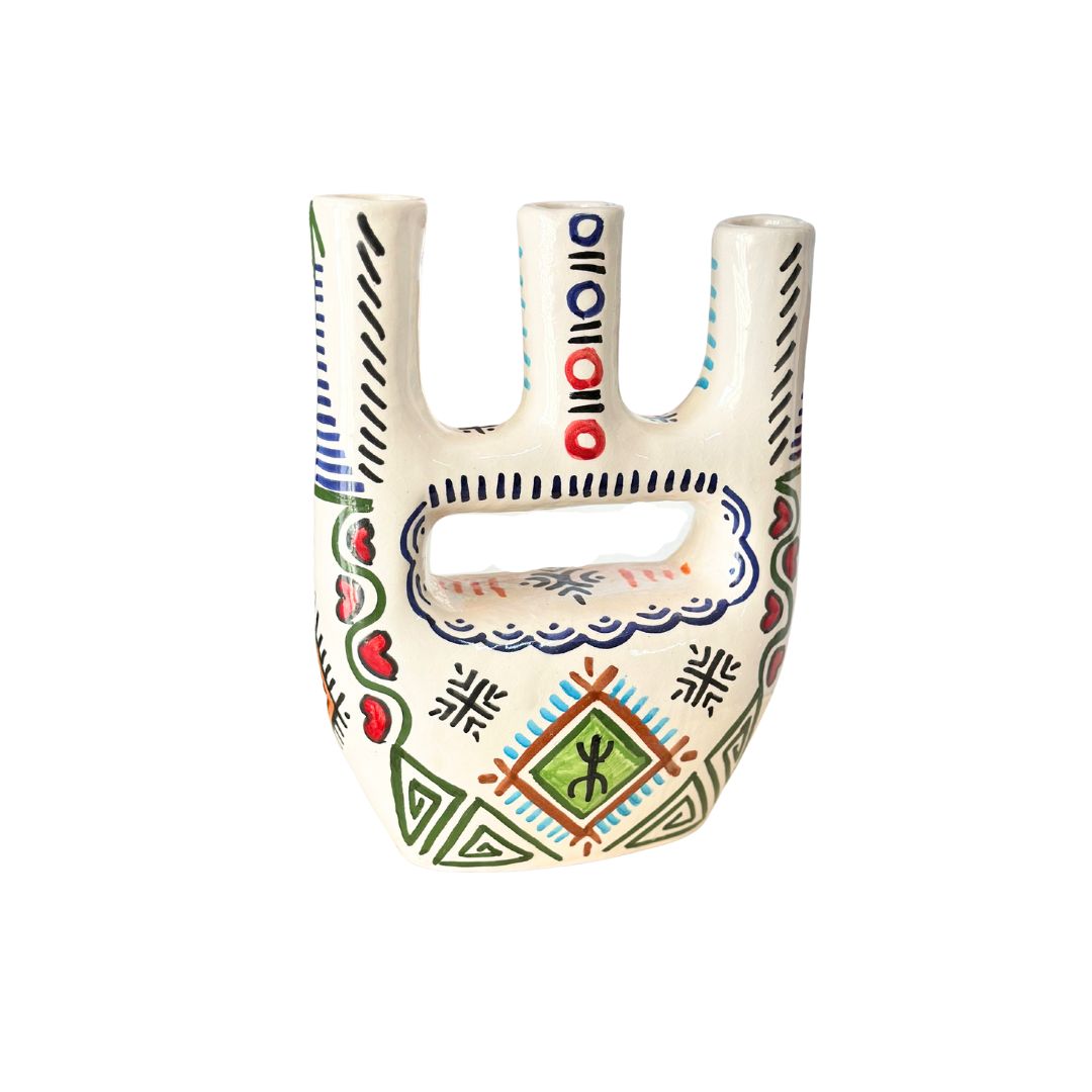 Vase artisanal Afous Amazigh 10