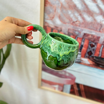 Mug vert bicolore