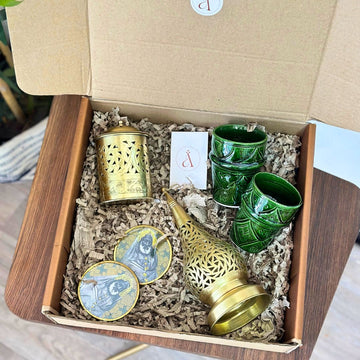 Coffret cadeau artisanal tizwelt vert