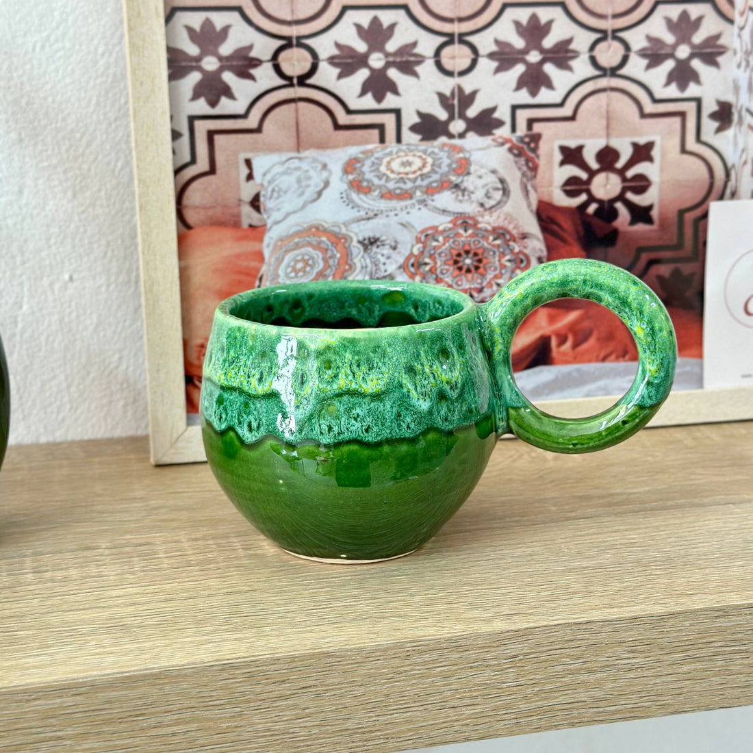 Mug vert bicolore