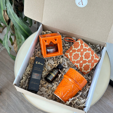 Coffret cadeau artisanal Tizwelt orange