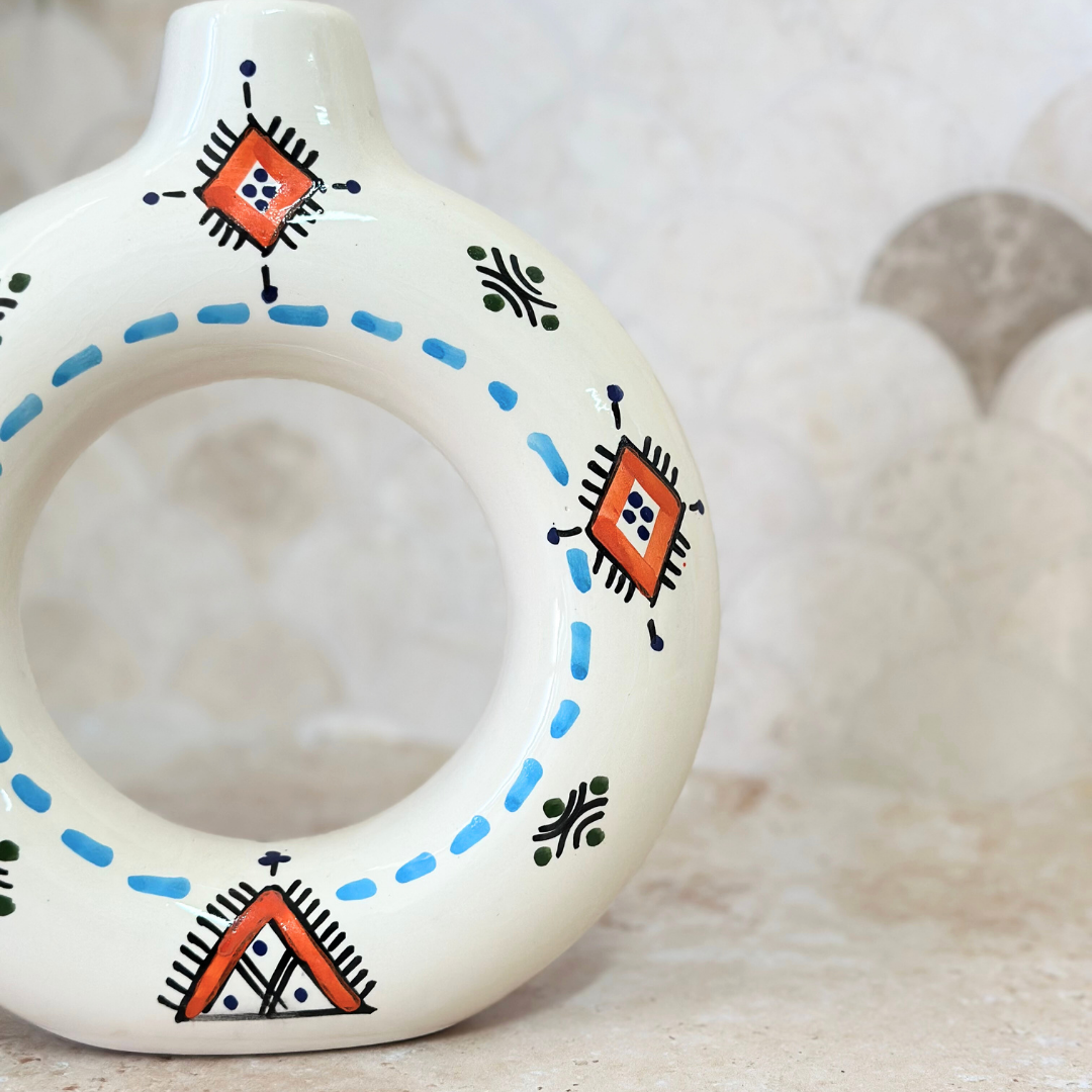 Vase artisanal Tafoukt Amazigh Ameqrane