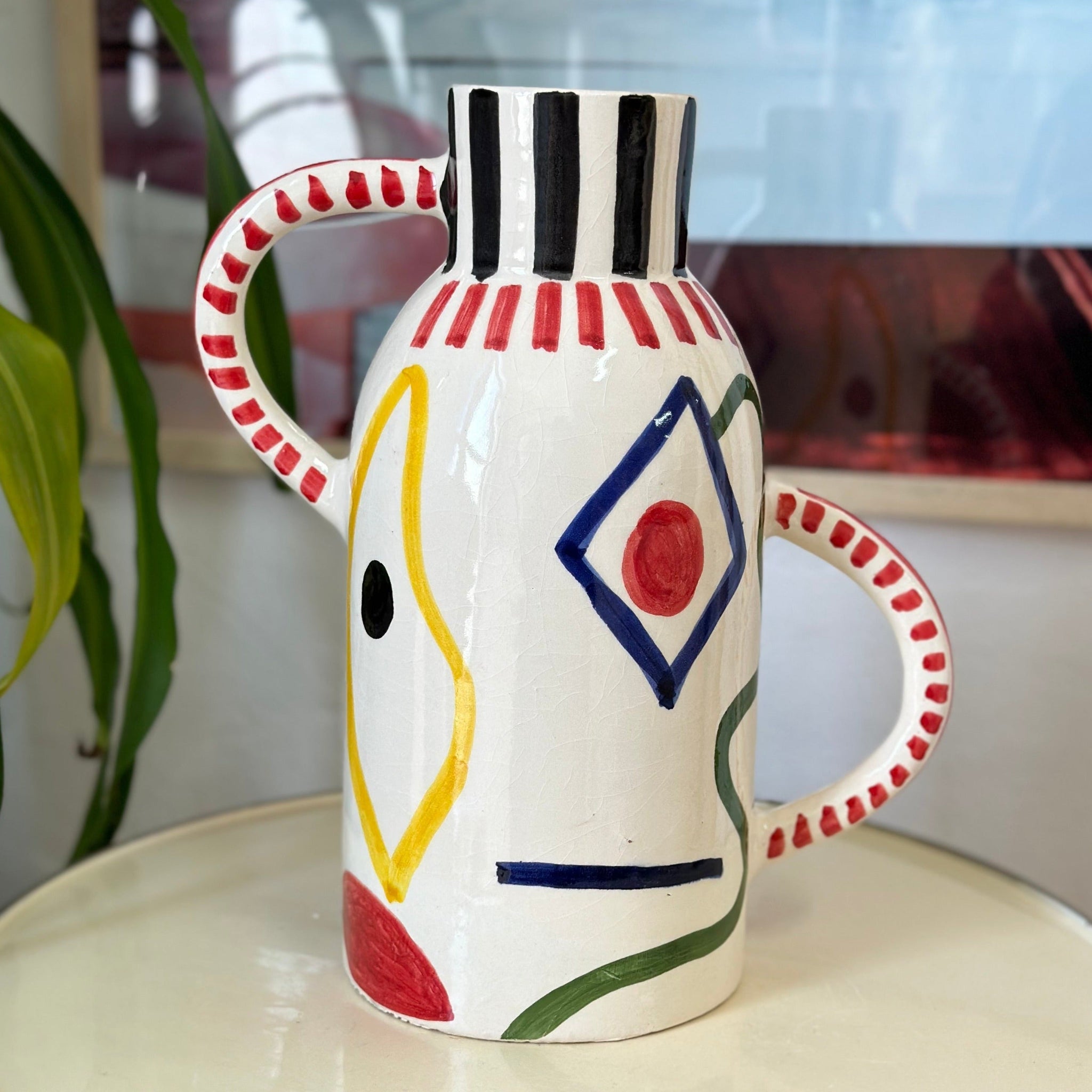 Vase artisanal Taboukalt rouge